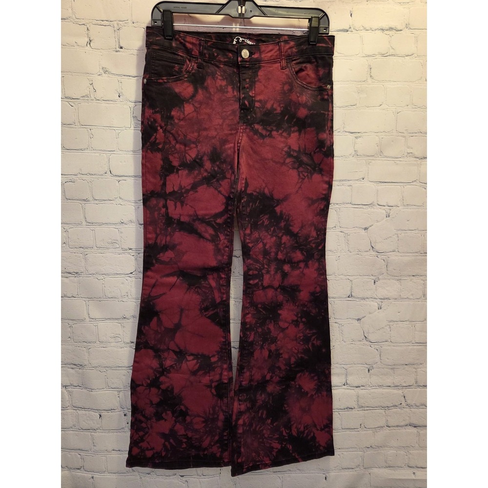 Art Class Flare Denim Tie Dye GirlsSize 16 Purple